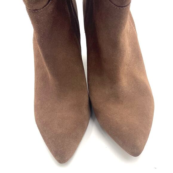 STEVE MADDEN RADDLE TAN LEATHER/SUEDE BOOTS women's size 9.5 - Picture 4 of 12